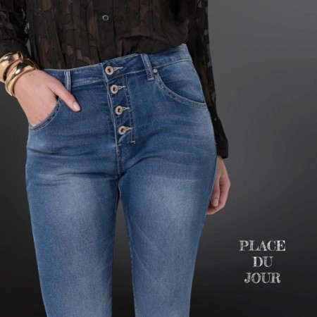 Place du jour medium blå denim mod 90109 soft 